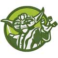 Yoda badge machine embroidery design